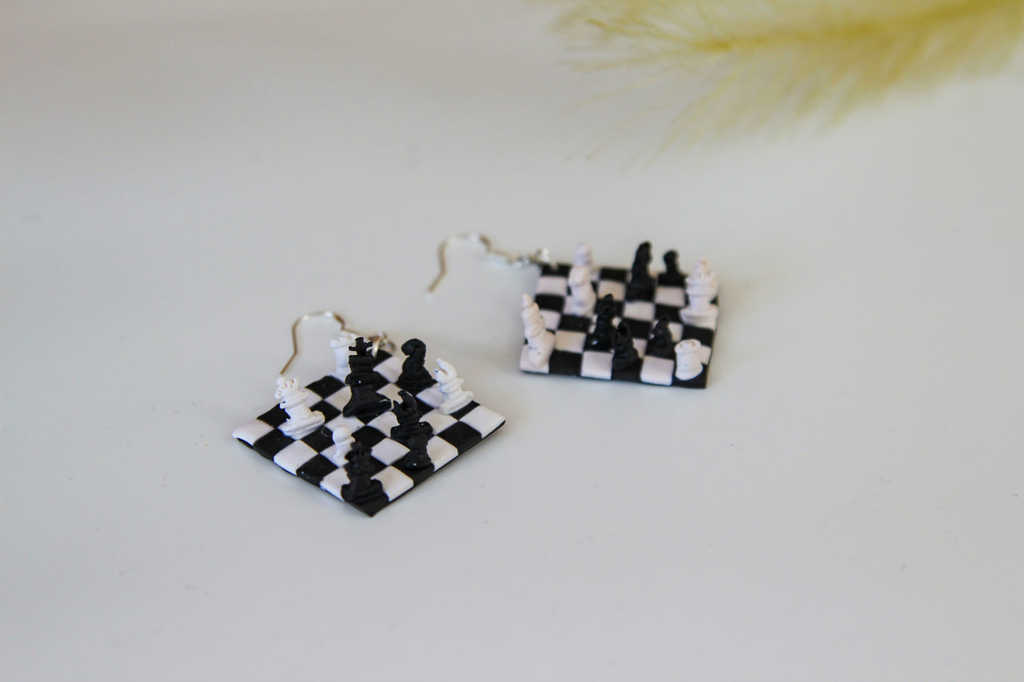 Chess Board Earrings