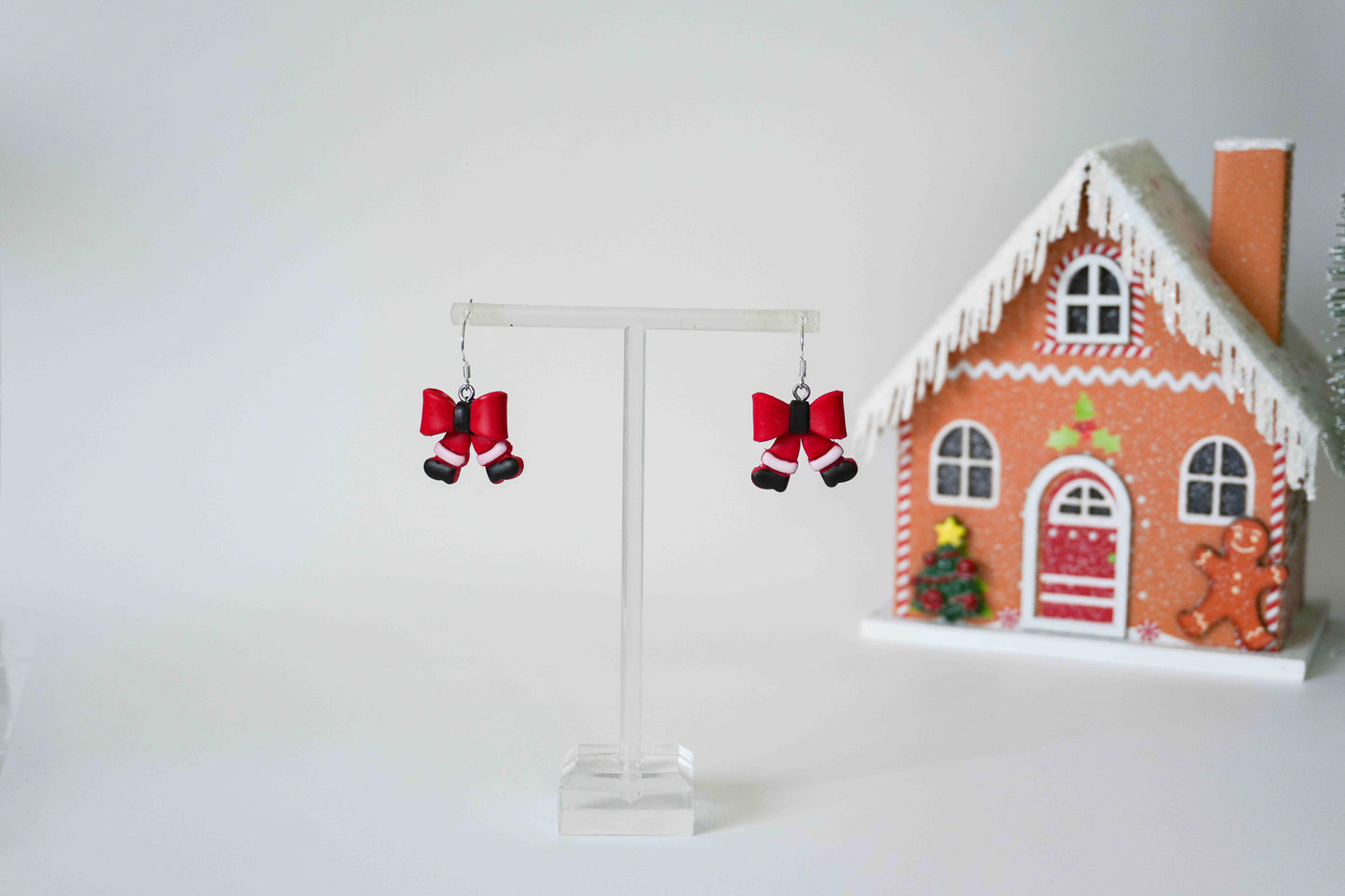 HoHoHo Bow Earrings