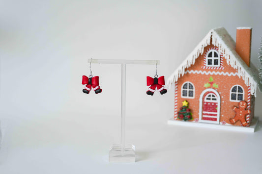 HoHoHo Bow Earrings